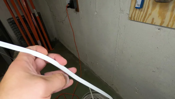 Connect the wires to the GFCI receptacle (line and load sides). Black wire goes to the brass terminal, white to the silver terminal, and green/bare copper to the ground screw. 