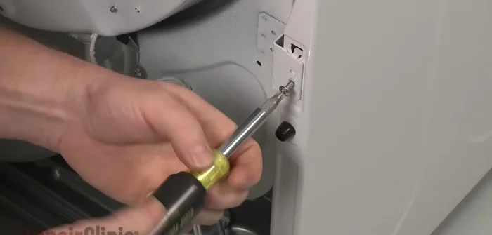 Remove the screws securing the duct housing to the blower assembly. Lift the front bulkhead up and pull it forward to remove.