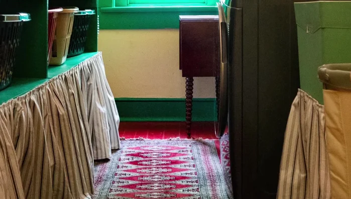 Hem the top and bottom of your fabric rectangle.