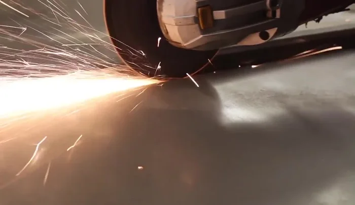 Attach the steel top: Secure a piece of 18-gauge sheet steel to the plywood base for a contrasting modern element.