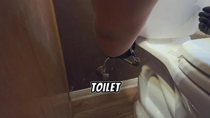Remove water from the toilet bowl using a wet/dry vacuum.