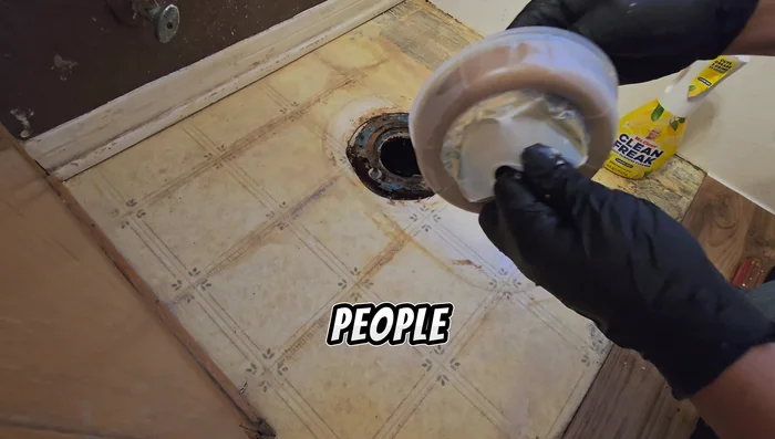 Apply the new wax ring to the toilet flange.