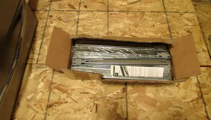 Purchase high-quality replacement drawer slides (22 in full extension soft close slides in this case).