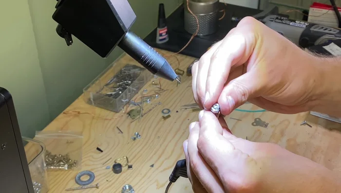 Adjust the head angle for a slight tilt.