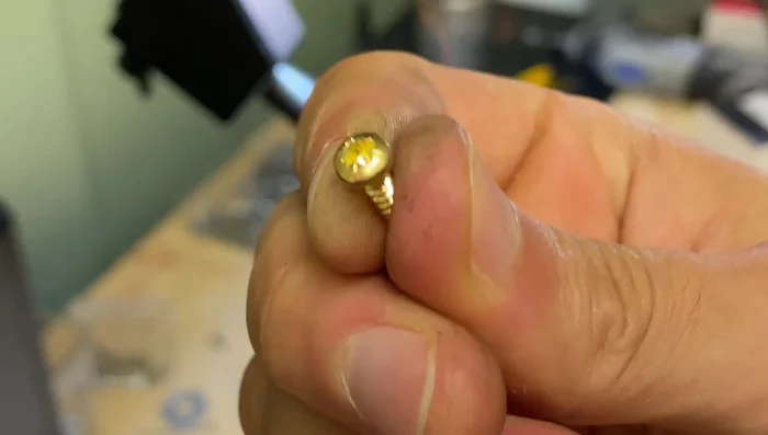 Adjust the head angle for a slight tilt.