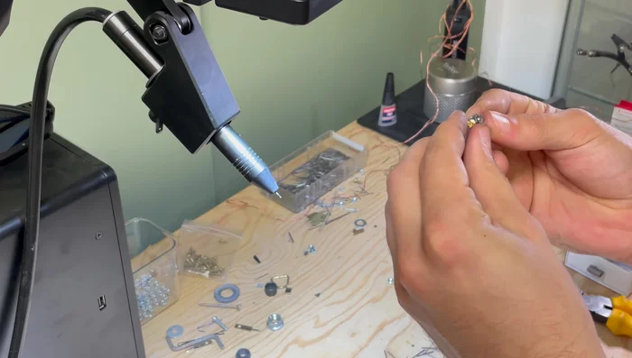 Adjust the head angle for a slight tilt.