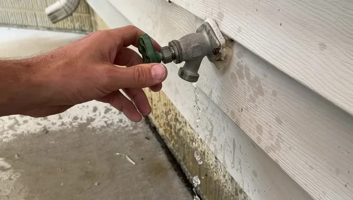 Turn the water back on.