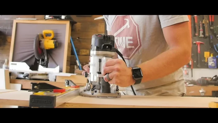 Assemble the main box structure using dados and secure with the Craftsman V20 brad nailer.