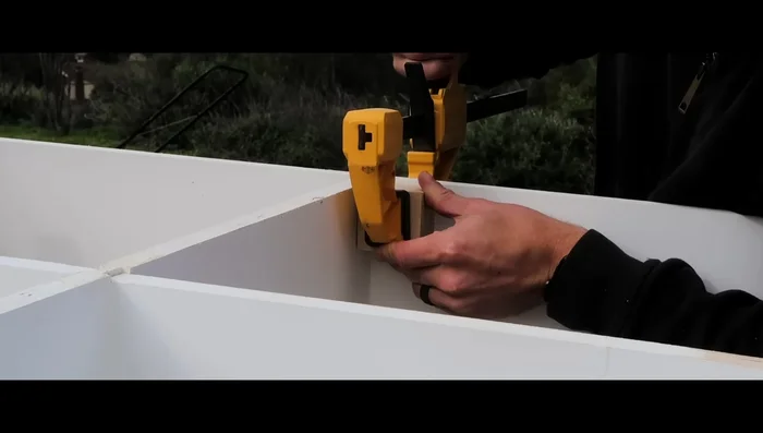 Add a thin piece of plywood to the back for finishing.