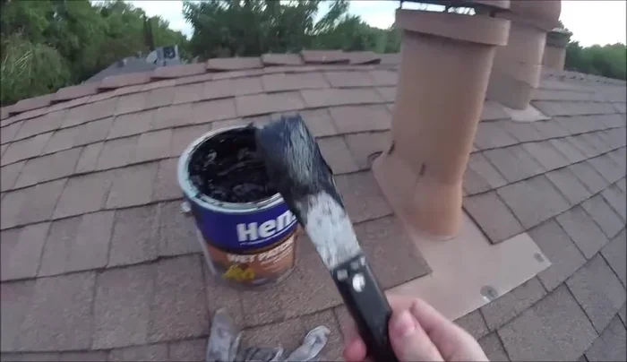 Use a putty knife to carefully clean around the damaged area. Ensure nail holes are properly addressed and not covered over.