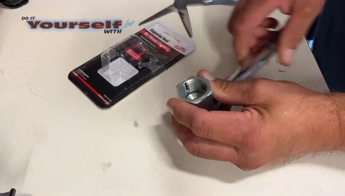 Attach the Strike Thread Cleaner to a 3/8" ratchet.