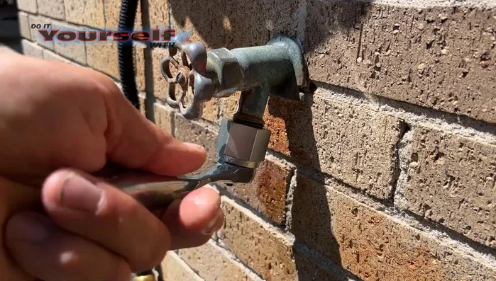 Use the ratchet to finish cleaning and repairing the threads.