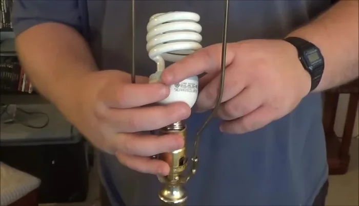 Plug in the lamp and test the 3-way functionality.