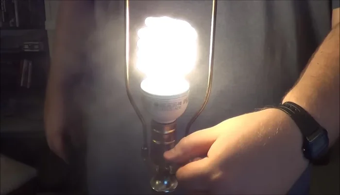 Plug in the lamp and test the 3-way functionality.