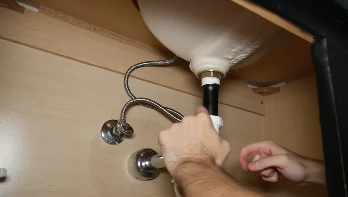 Tighten the plastic parts by hand (avoid over-tightening with pliers to prevent stripping).