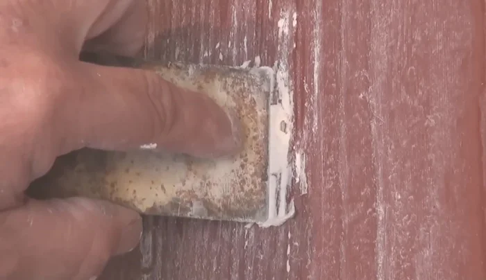 Clean off any excess filler.