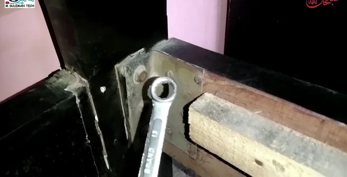 Locate and tighten any loose bolts or screws connecting the bed frame using a wrench or screwdriver. Ensure the bed is level before tightening.