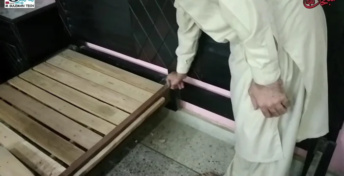 If there are gaps in the bed frame (common near the center support), use a cut-up inner tube to fill the gap and reduce friction.