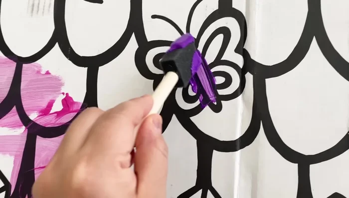 Detailed Painting (butterflies, sun, rainbow)