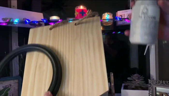 Upcycling Target dollar spot boats with vintage teal chalk paint.