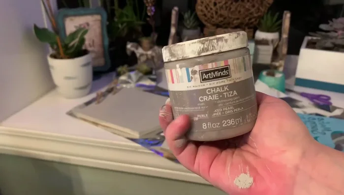 Upcycling Target dollar spot boats with vintage teal chalk paint.