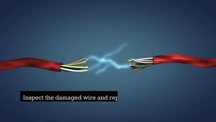 If rodent damage, replace the damaged section and add additional protection.