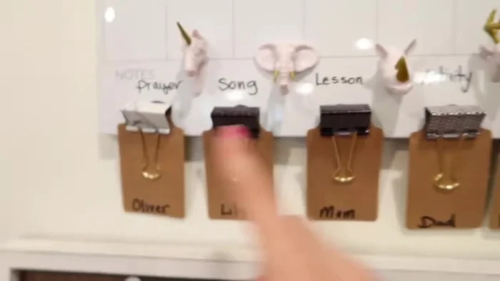 Create reusable chore lists and money tracking systems using laminated notepads.