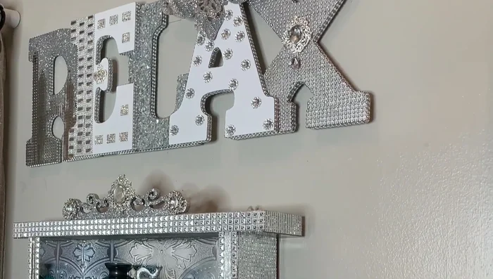 Clean up any excess glue and display the sign.