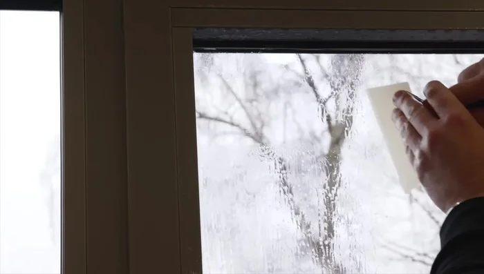 Perform a final cleaning with a sponge and squeegee, drying the edges with lint-free paper.