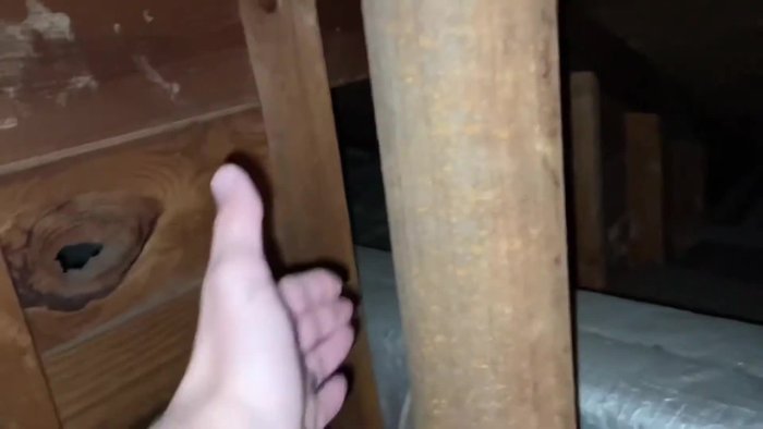 Inspect the leak in the attic.