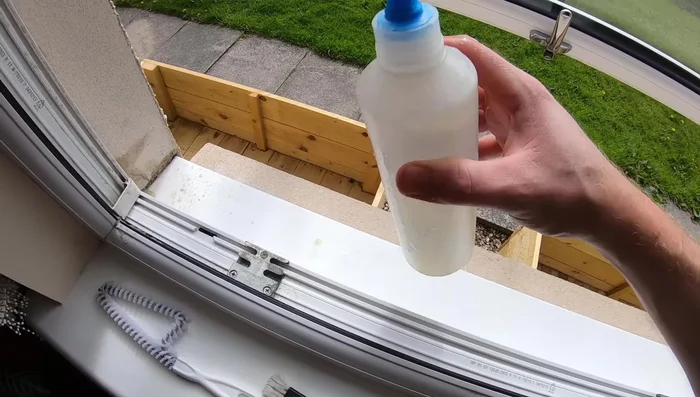 Rinse with clean water and vacuum again to ensure all debris is removed.