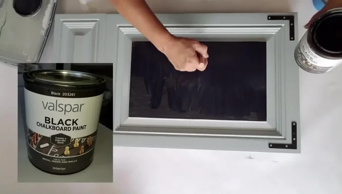 Apply two coats of chalk paint, allowing each coat to dry completely.