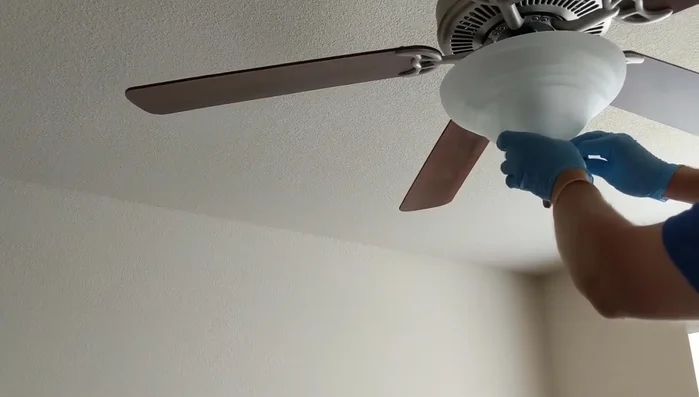 Test the light and fan.