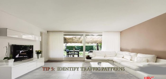 Avoid placing chairs in front of doorways.