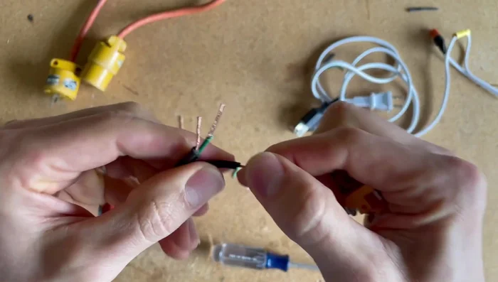 Securely fasten the wires to the terminals by tightening the screws.