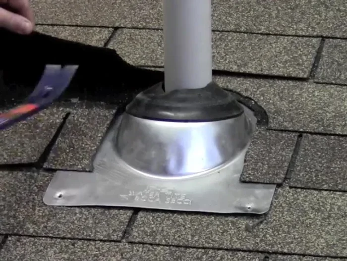 Remove the old pipe collar completely: Once the nails are out, remove the old pipe collar.