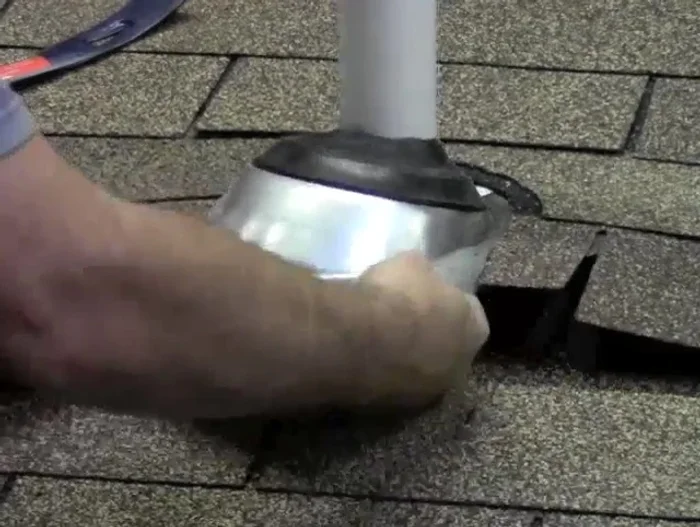 Remove the old pipe collar completely: Once the nails are out, remove the old pipe collar.