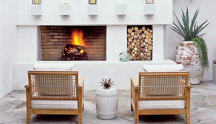 If near water, design a shaded area to frame the view.