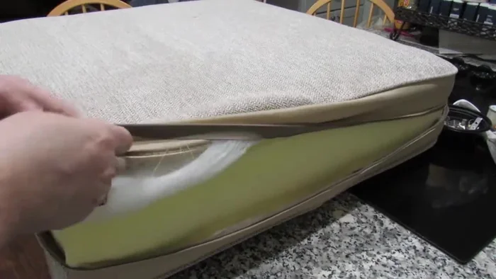 Harvest extra fabric from the seam allowance. Cut small pieces from the seam on each side of the burn.