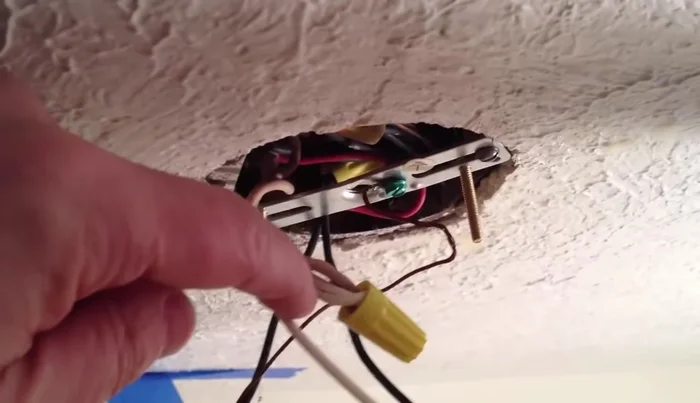 Disconnect the old wiring from the junction box.