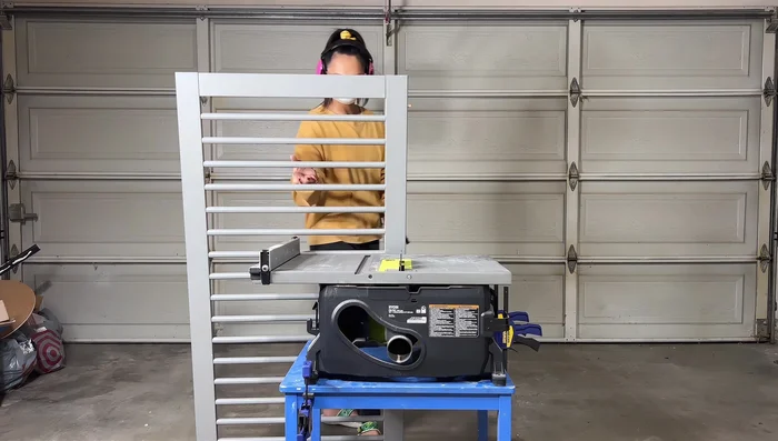 Cut the crib in half and remove excess top to fit playroom dimensions.