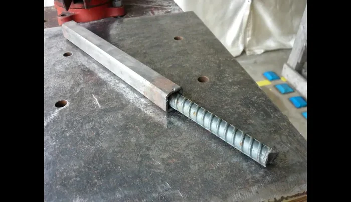 Cut the metal into 1-inch pieces using a cut-off wheel for a clean cut.