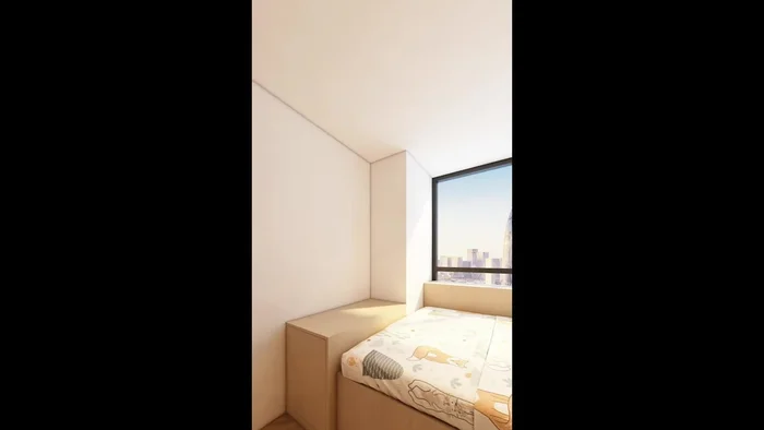 Hang a perforated board on the wall for coats and bags.