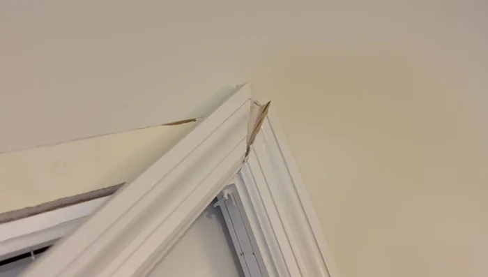 Remove the old door.