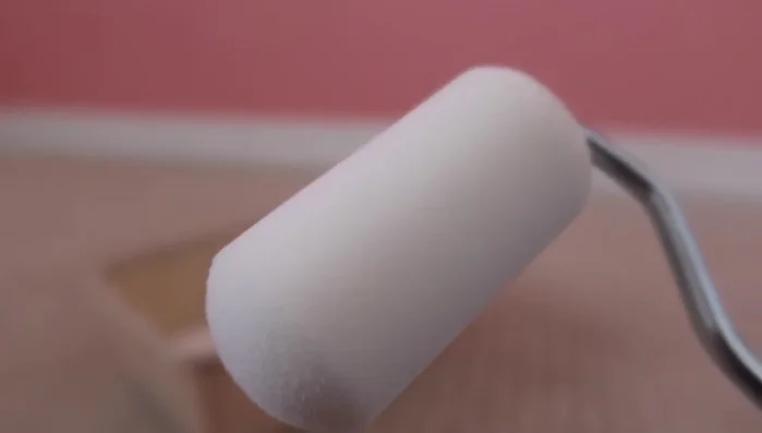 Apply paint using a stencil roller (initially) then a brush (recommended for better control and cleaner lines).