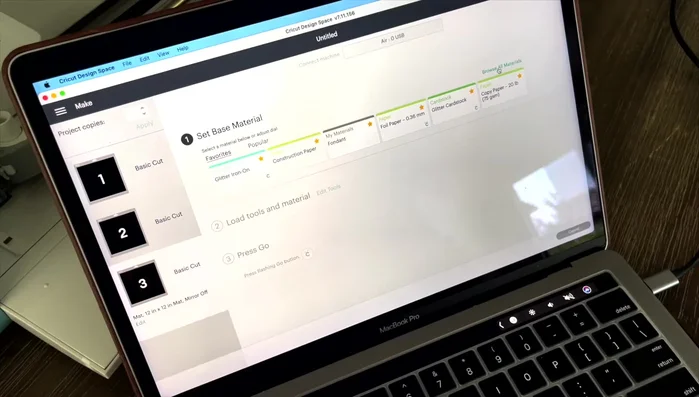 Cut stencils using the Cricut machine.