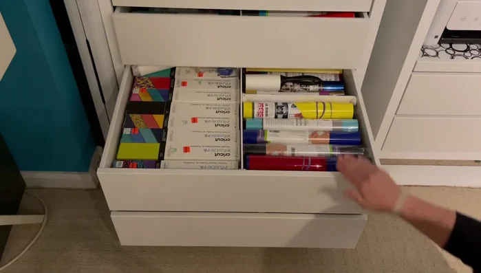 Place the drawers back into the unit.