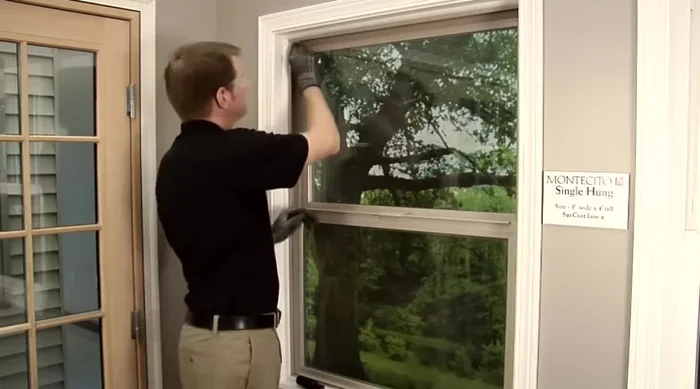 Remove the sash stops located in the top corners of the window.