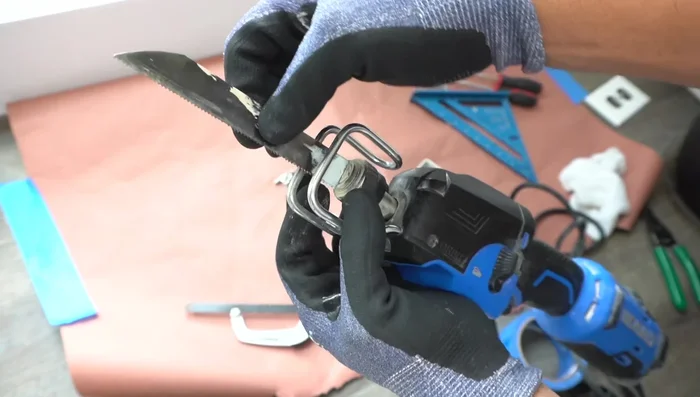 Install the new old-work J-box. (Ensure it's UL certified.)