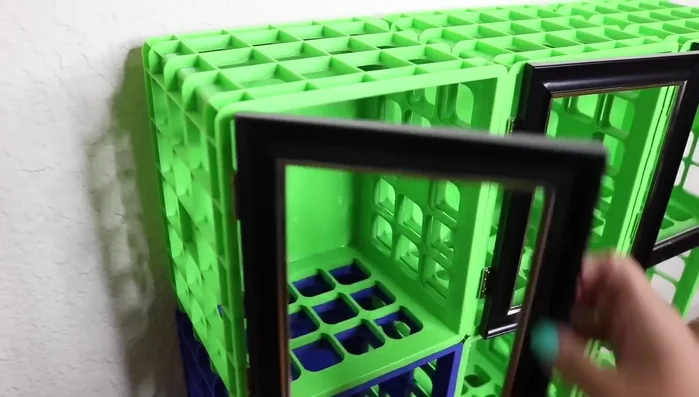 Secure rows: Use zip ties to connect the rows and cut off excess. This should stabilize the structure.